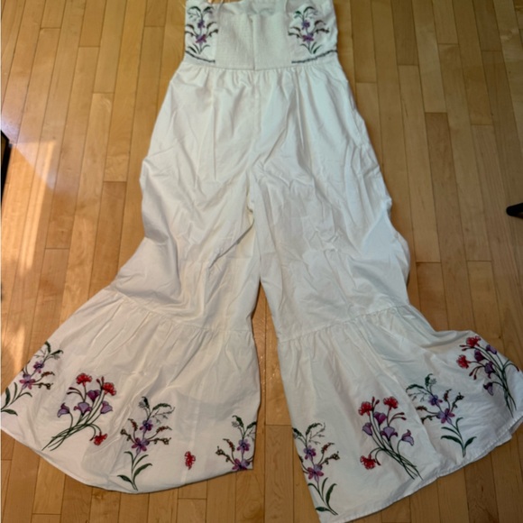 Anthropologie Hutch Floral Embroidered Jumpsuit - Picture 3 of 9